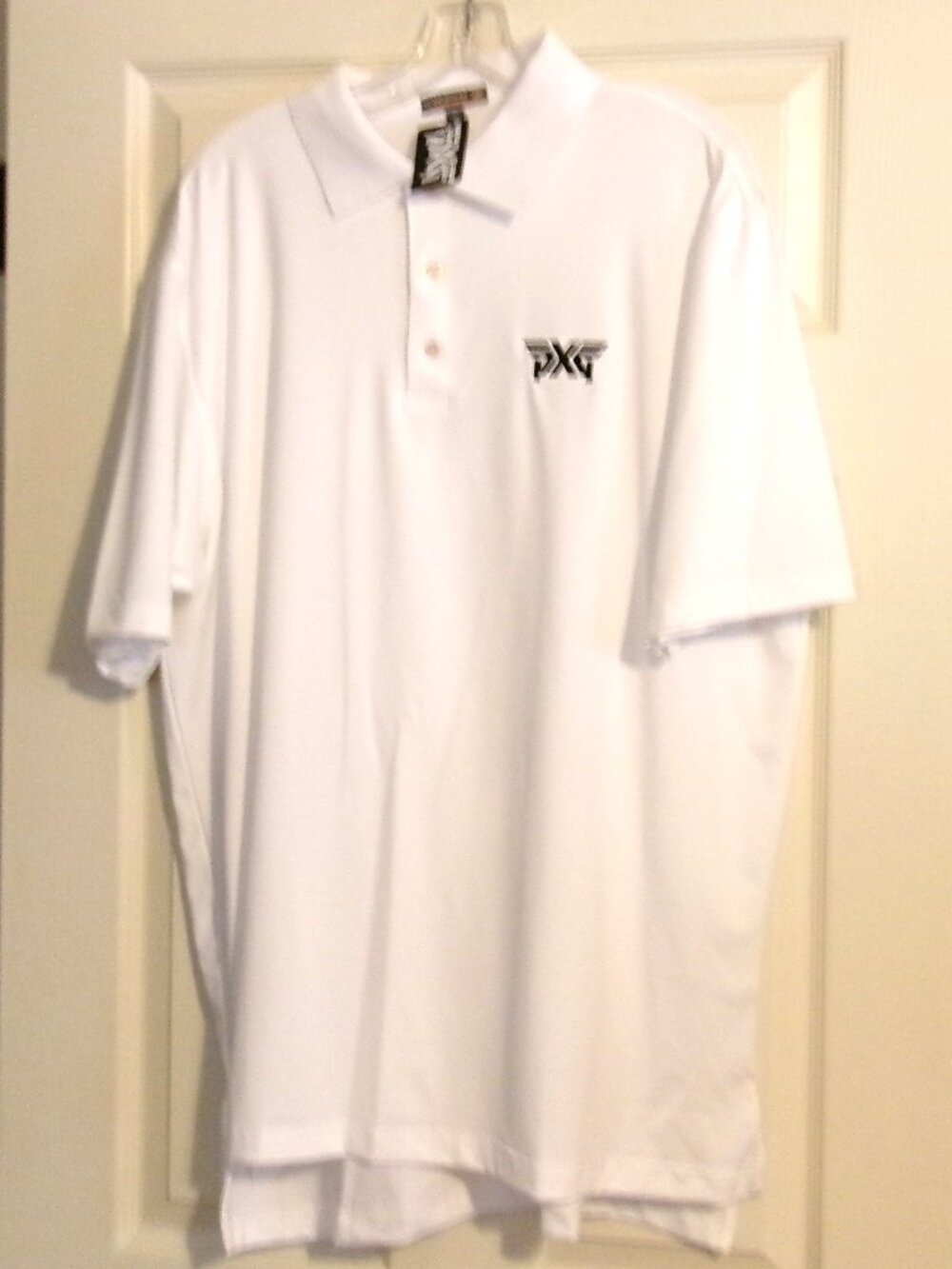 NWT  PETER MILLAR SUMMER COMFORT & PXG White Golf Polo Size XL